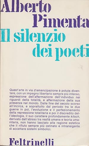 Bild des Verkufers fr Il silenzio dei poeti zum Verkauf von Libreria Giorgio Maffei