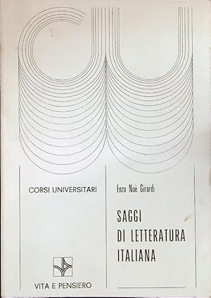 Bild des Verkufers fr Saggi di letteratura italiana zum Verkauf von Librodifaccia