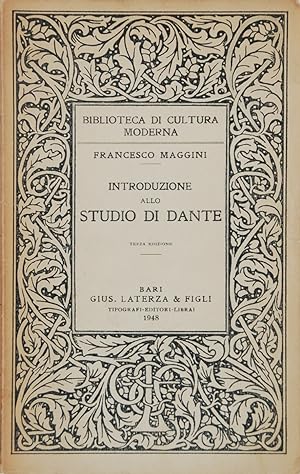 Bild des Verkufers fr Introduzione allo studio di Dante zum Verkauf von FABRISLIBRIS