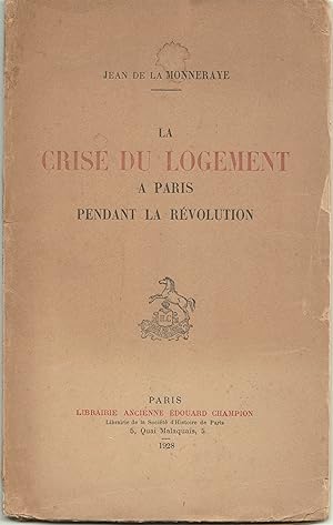 La crise du logement à Paris pendant la révolution