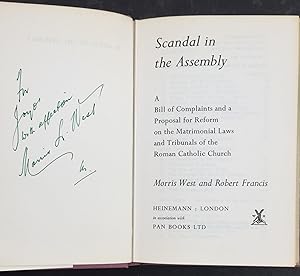 Seller image for Scandal in the Assembly, A Bill of Complaints and a Proposal for Reform on the Matrimonal Laws and Tribunals of the Roman Catholic Church. for sale by Knights Rare Books (Est. 1994)