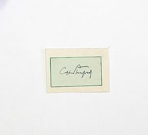 Imagen del vendedor de An Original Signed Paper Slip by Sir Charles Villiers Stanford a la venta por Lasting Words Ltd