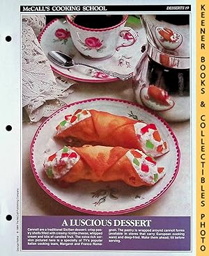 McCall's Cooking School Recipe Card: Desserts 19 - Cannoli : Replacement McCall's Recipage or Rec...