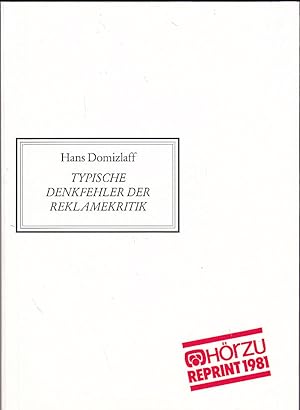 Seller image for Typische Denkfehler der Reklamekritik for sale by Versandantiquariat Karin Dykes
