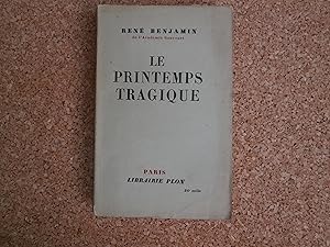 Seller image for Le Printemps Tragique for sale by Le temps retrouv