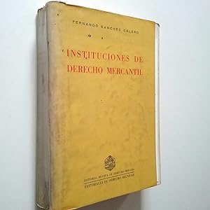 Image du vendeur pour Instituciones de Derecho Mercantil mis en vente par MAUTALOS LIBRERA