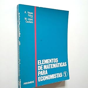 Imagen del vendedor de Elementos de matemticas para economistas (1) a la venta por MAUTALOS LIBRERA