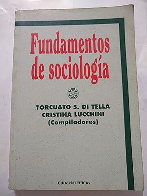Seller image for Fundamentos de Sociologia for sale by Libros nicos