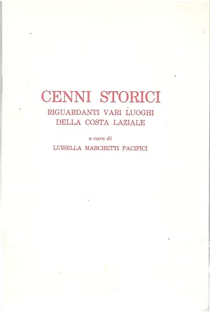 Cenni Storici Riguardanti Vari Luoghi Della Costa Laziale