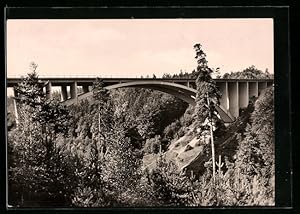 Ansichtskarte Hermsdorf, Teufelstalbrücke der Autobahn