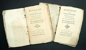 SYSTÈME DE PHILOSOPHIE MORALE DE HUTCHESON Traduit de langlois par M.E. A Lyon Chez Regnault, li...