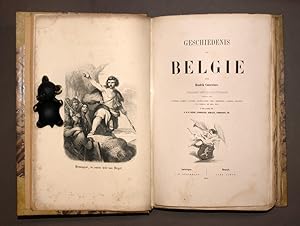 GESCHIEDENIS VAN BELGIE Door Hendrik Conscience Versied met 200 houtsneden A Anvers et Bruxelles ...