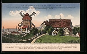 Ansichtskarte Plagwitz / Bober, Motiv der Windmühle