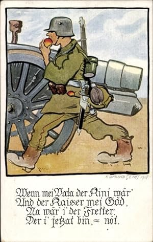 Seller image for Knstler Ansichtskarte / Postkarte Senff, Edmund, Wenn mei Vata der Kini wr, und der Kaiser mei Gd for sale by akpool GmbH