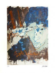 Der junge Bob Dylan. - (Siebdruck in acht Farben / 2016, Ex. Nr. 153/180)