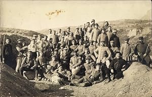 Foto Ansichtskarte / Postkarte Deutsche Kriegsgefangene, Gruppenbild, I. WK