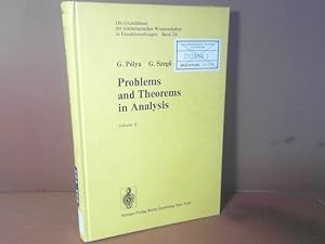 Immagine del venditore per Problems and Theorems in Analysis Volume II: Theory of Functions. Zeros. Polynomials. Determinants. Number Theory. Geometry. (= Grundlehren der mathematischen Wissenschaften, Band 216). venduto da Antiquariat Deinbacher