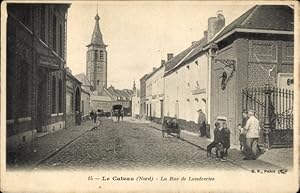 Ansichtskarte / Postkarte Le Cateau Cambrésis Nord, Rue de Landrecies, Kirche