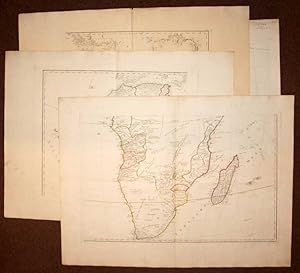 CARTES GEOGRAPHIQUES ORIGINALES DU CONTINENT D'AFRIQUE Réalisé par ROBERT DE VAUGONDY 1787