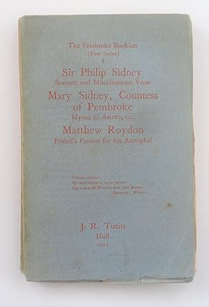 Seller image for Sonnets and Miscellaneous Verse: Hymn to Astraea: Friend's Passion for his Astrophel for sale by Blacklock's Rare Books (est 1988)