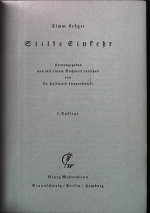 Imagen del vendedor de Stille Einkehr. a la venta por books4less (Versandantiquariat Petra Gros GmbH & Co. KG)