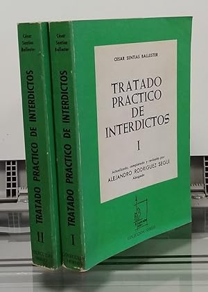 Imagen del vendedor de Tratado prctico de interdictos. La defensa de la posesin I y II (los dos tomos, obra completa) a la venta por Librera Dilogo