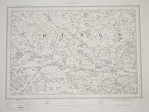 Ordnance Survey MAP Sheet 267 HUNGERFORD. Survey of England & Wales Ordnance survey map showing a...