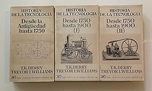 Bild des Verkufers fr Historia de la Tecnologa 1, 2 y 3 (3 Vols.) zum Verkauf von Nk Libros