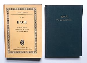 Bach - Matthäus Passion - Passion selon St. Mathieu - St. Matthew Passion - Edition Eulenburg No....