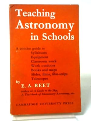 Bild des Verkufers fr Teaching Astronomy in School zum Verkauf von World of Rare Books