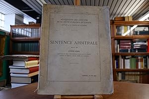 Bild des Verkufers fr Repartition des Annuites de la Dette Publique Ottomane (Article 47 du Traite de Lausanne). Sentence Arbitrale 18 avril 1925. zum Verkauf von Gppinger Antiquariat