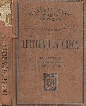 Imagen del vendedor de Letteratura greca a la venta por Biblioteca di Babele