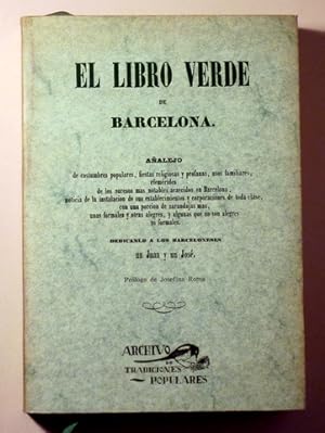 Imagen del vendedor de EL LIBRO VERDE DE BARCELONA. Facsmil - Olaeta 1980 a la venta por Llibres del Mirall