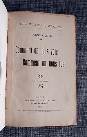 Seller image for Comment on nous vole, comment on nous tue for sale by Librairie Ancienne Zalc