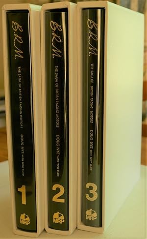 Seller image for BRM The Saga of British Racing Motors Volumes 1, 2 and 3 [SIGNED GOLD EDITION ] for sale by Motoring Memorabilia