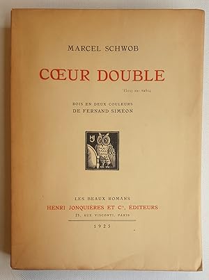 Coeur double. Bois en deux couleurs de Fernand SIMÉON.