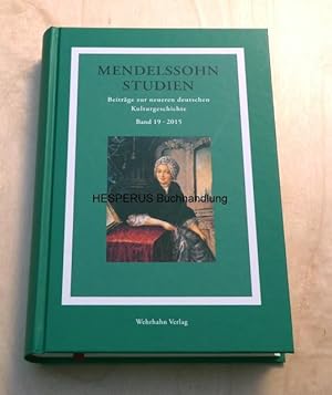 Bild des Verkufers fr Mendelssohn-Studien - Band 19 apart zum Verkauf von HESPERUS Buchhandlung & Antiquariat