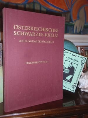 Bild des Verkufers fr sterreichisches Schwarzes Kreuz. Kriegsgrberfrsorge. Dokumentation. zum Verkauf von Antiquariat Klabund Wien