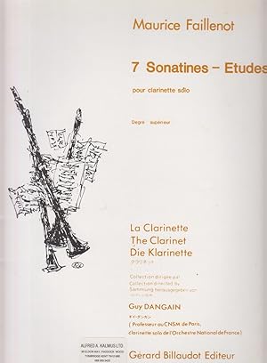 Immagine del venditore per 7 Sonatines - Etudes for solo Clarinet venduto da Hancock & Monks Music