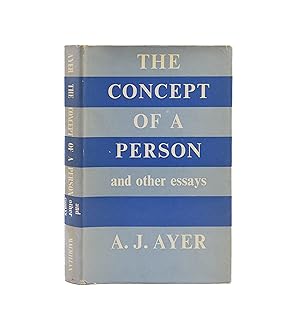 Bild des Verkufers fr The Concept of a Person and Other Essays zum Verkauf von Maggs Bros. Ltd ABA, ILAB, PBFA, BA