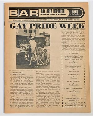 1974 Gay Pride Week Edition of Bay Area Reporter, San Francisco LGBT Newspaper