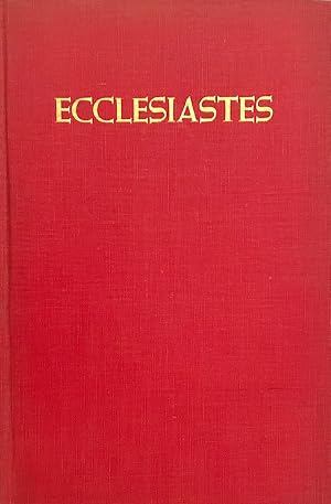 Ecclesiastes, with an Essay by Irwin Edman