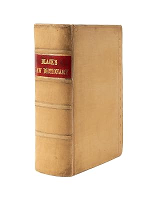 A Dictionary of Law., 1st edition, 1891, Black's Law Dictionary