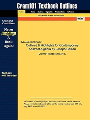 Bild des Verkufers fr Outlines & Highlights for Contemporary Abstract Algebra zum Verkauf von GreatBookPrices