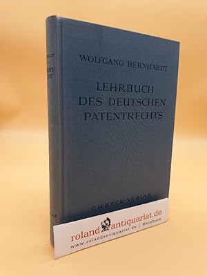 Seller image for Lehrbuch des deutschen Patentrechts for sale by Roland Antiquariat UG haftungsbeschrnkt
