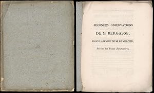 Secondes Obserations De M. Bergasse, Dans L'Affaire de M. Le Mercier, Suivies des Piéces Justific...