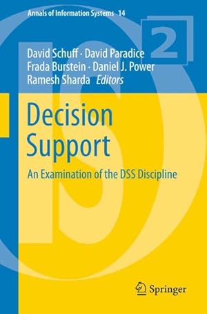 Imagen del vendedor de Decision Support : An Examination of the DSS Discipline a la venta por GreatBookPrices