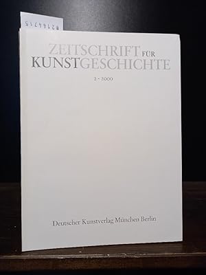 Immagine del venditore per Zeitschrift fr Kunstgeschichte. Heft 2, 2000 (Band 63). venduto da Antiquariat Kretzer