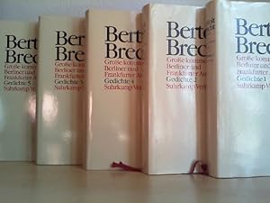 Bild des Verkufers fr Brecht, Bertolt: Werke. Gedichte Band 1 - 5. 5 Bnde, KOMPLETT. [bearb. von Jan Knopf u. Gabriele Knopf] zum Verkauf von Antiquariat im Schloss