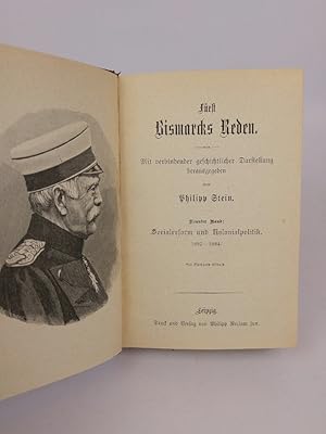 Imagen del vendedor de Frst Bismarcks Reden. Neunter Band: Socialreform und Kolonialpolitik. 1882-1884. a la venta por ANTIQUARIAT Franke BRUDDENBOOKS